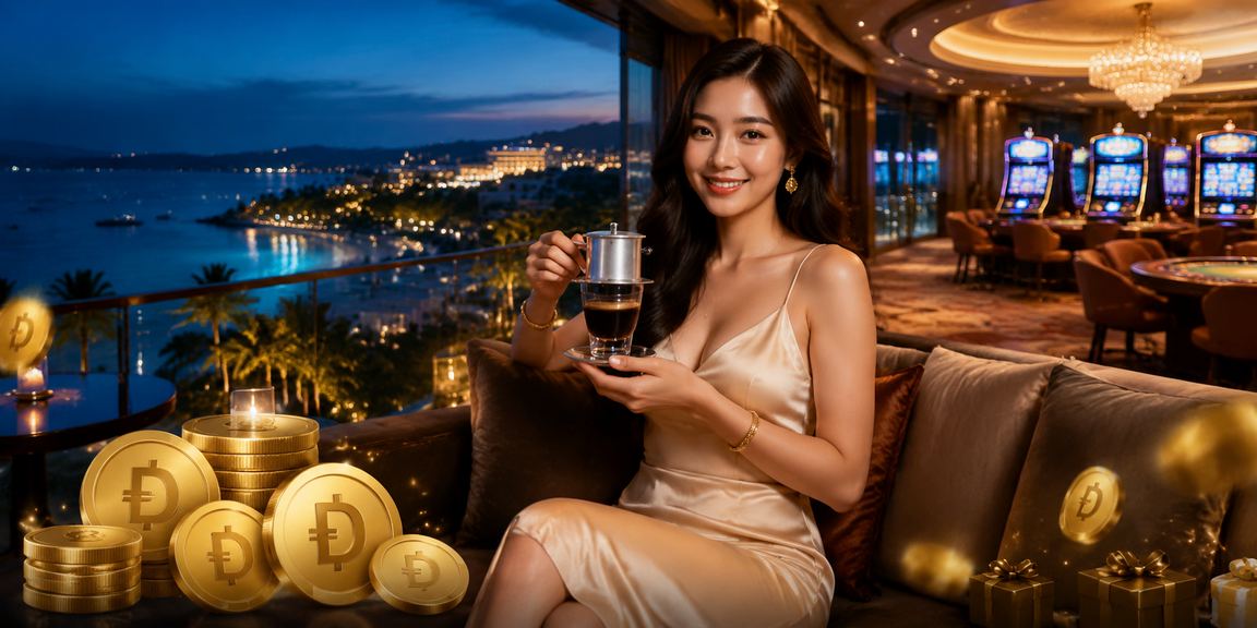 Người dùng Phú Quốc trải nghiệm dịch vụ cá cược trực tuyến kết hợp thưởng thức cà phê